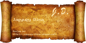 Jagyugy Dina névjegykártya